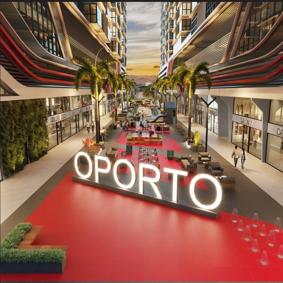 Boulevard comercial de 18.000 m² del complejo Oporto